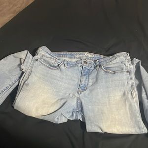 Worn skinny jeans